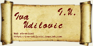 Iva Udilović vizit kartica